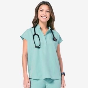 Figs Seaglass Rafaela Scrub Top